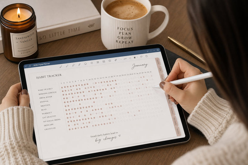 Planner Digitale 2026-27 Minimal - 120 Pagine iPad GoodNotes